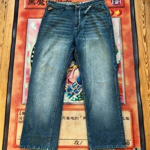 Akademiks Faded Whiskered Jeans